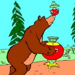 Игра Раскраска Маша и медведь