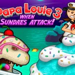 Игра Папа Луи 3: Атака мороженого