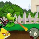 Игра Энгри бердз против зомби