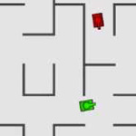 Игра Танки на двоих в лабиринте