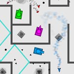 Игра Танки в лабиринте на троих