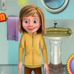Игра Райли убирает в ванной
