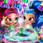 Игра Шиммер и Шайн убирают в шкафу