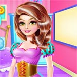 Игра Уборка в спальне принцессы