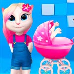 Игра Говорящий Том ухаживает за детьми