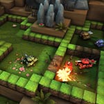 Игра Танки в лабиринте: Мультяшные бои
