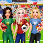 Игра Принцессы на футболе геймплей