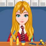 Игра Причёска в школу геймплей
