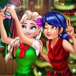 Игра Леди Баг и Эльза: Селфи геймплей
