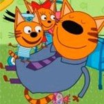 Игра Три кота и папа геймплей