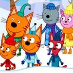 Игра Три кота: Семья на прогулке геймплей
