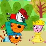 Игра Три кота: Войнушки геймплей