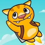 Игра Котёнок в полёте геймплей