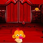Игра Счастливая обезьянка 18: Красный замок геймплей