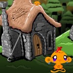 Игра Счастливая обезьянка 23: Статуя геймплей