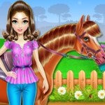 Игра Уход за лошадью геймплей