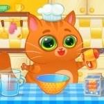 Игра Котенок Бубу кулинар геймплей