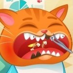 Игра Котик Бубу: Ухаживаем за зубками геймплей