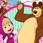 Игра Один день с Машей и Медведем геймплей