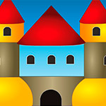 Игра Создаем разноцветный замок