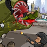 Игра Червяк уничтожает солдат геймплей