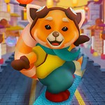 Игра Сабвей серф: Панда на скейте