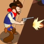 Игра Оборона салуна от роботов геймплей