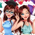 Игра Модный дневник для девочек геймплей