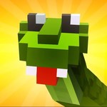 Игра Червячок змейка из блоков