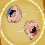 Игра Соревнование по сумо на 4 геймплей