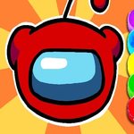 Игра Раскраска Амонг ас геймплей