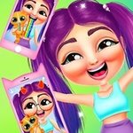 Игра Селфи фильтры девочкам геймплей