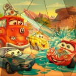 Игра Пазлы для мальчиков 4 лет: Тачки